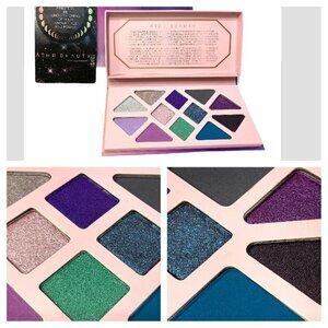 ATHR Beauty Moonlight Crystal Palette 12 Cosmic Shades Matte Shimmer Metallic‎